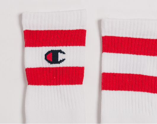 Ponožky Champion Tube Socks Crew White/Red