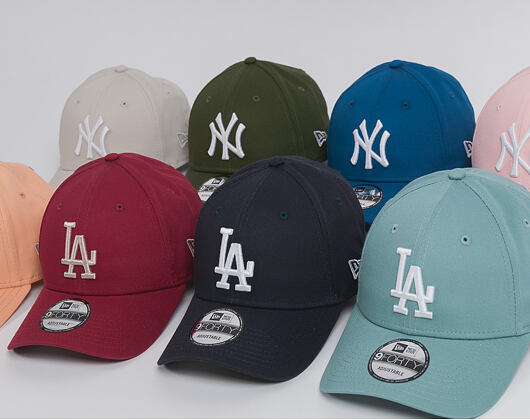 Kšiltovka New Era  League Essential  Los Angeles Dodgers 9FORTY Strapback Cardinal / Stone