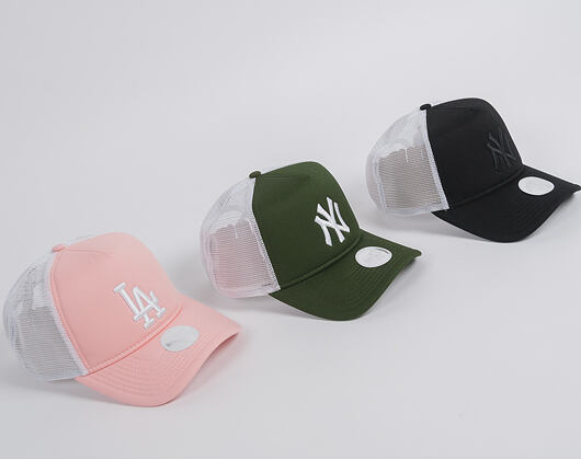 Dámská Kšiltovka New Era  Wmns League Essential Trkr Neyya  9FORTY A-FRAME TRUCKER  Rifle Green / Op