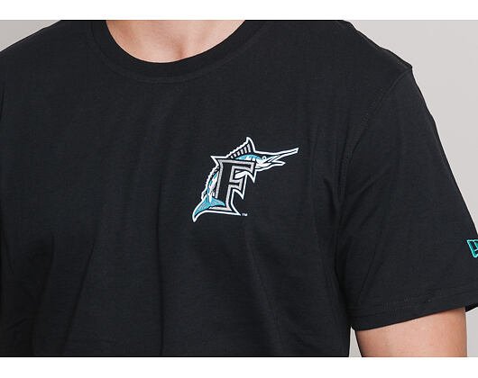 Triko New Era Coast 2 Coast Chest Tee Florida Marlins Black