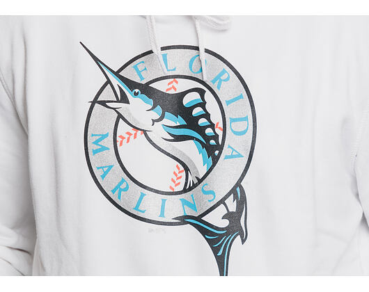 Mikina S Kapucí New Era Coast 2 Coast Po Hoody Florida Marlins White