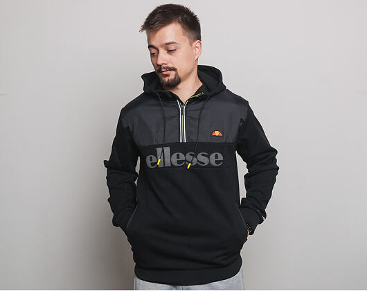 Mikina S Kapucí Ellesse Sport Favio Half Zip Hoody Anthracite