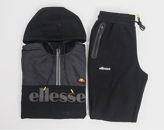 Mikina S Kapucí Ellesse Sport Favio Half Zip Hoody Anthracite