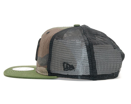 Kšiltovka New Era Trucker Washed Camo New York Yankees 9FIFTY Woodland Camo Snapback