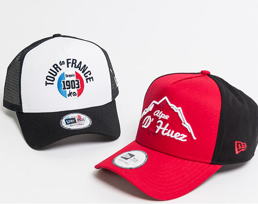 Kšiltovka New Era A Frame Trucker Tour De France Lifestyle 9FORTY Scarlet Snapback