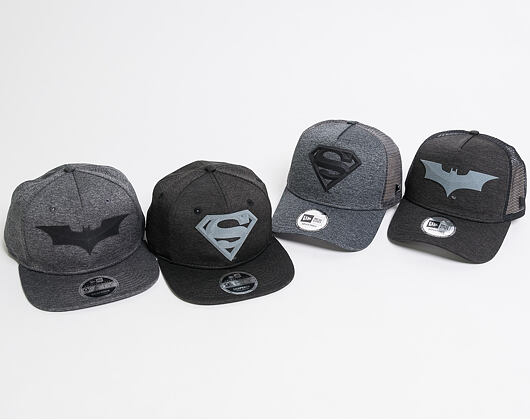Kšiltovka New Era Original Fit Concrete Jersey Batman 9FIFTY Heather Gray/Black Snapback