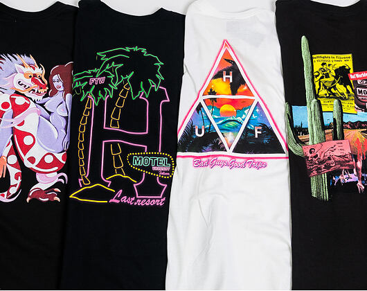 Triko HUF Good Trips Triangle White