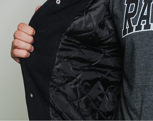 Bunda New Era Team Apparel Varsity Jacket Oakland Raiders Black