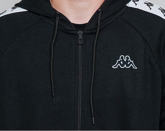 Mikina Kappa Banda Arit Slim Black/White