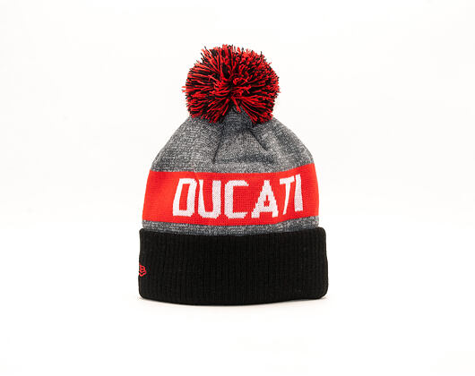 Kulich New Era FA 18 Marl Jake Knit Ducati Motor Logo Grey/Black/Scarlett