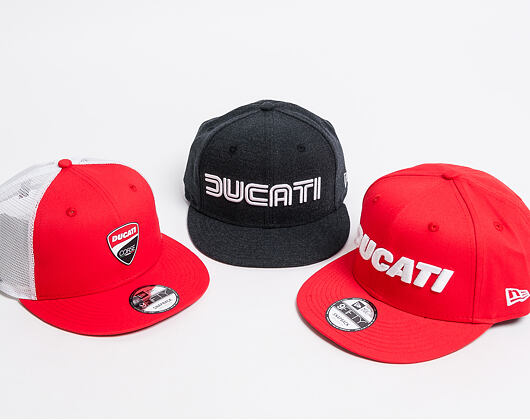 Kšiltovka New Era 9FIFTY FA 18 Wordmark Ducati Scarlett Snapback