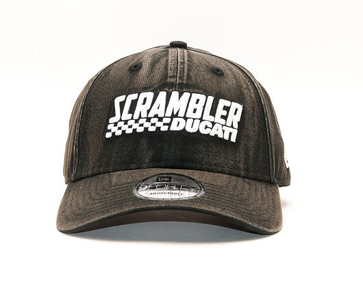 Kšiltovka New Era 9FORTY FA 18 Scrambler Washed Ducati Black Strapback