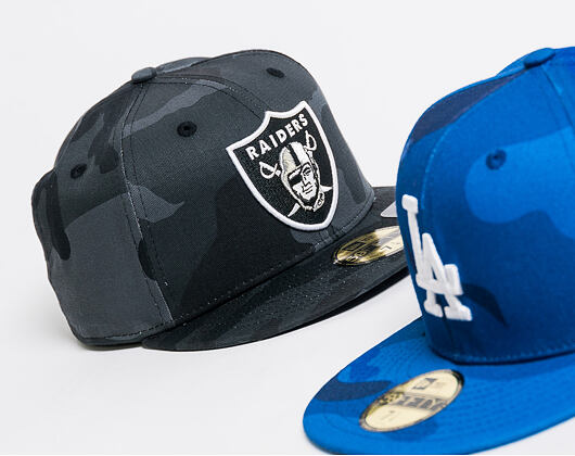 Kšiltovka New Era 59FIFTY Essential Camo Oakland Raiders Marine Navy Camo