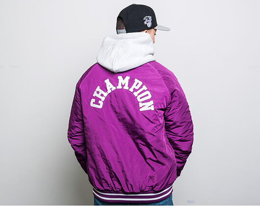 Bunda Champion Bomber Jacket Purple/White