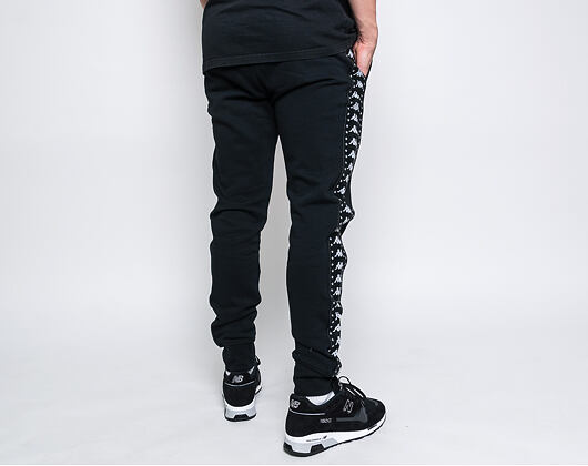 Tepláky Kappa Authentic Amsag Black/White