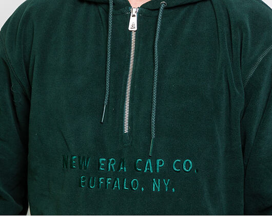 Mikina New Era Branded Cap Co. Half Zip Hoody Dark Green