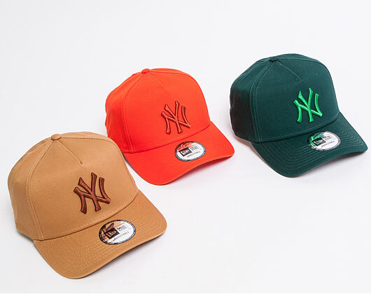 Kšiltovka New Era 9FORTY A-Frame New York Yankees League Essential Orange Snapback