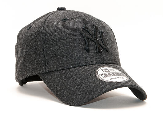 Kšiltovka New Era 9FORTY New York Yankees Heather Essential Black Strapback