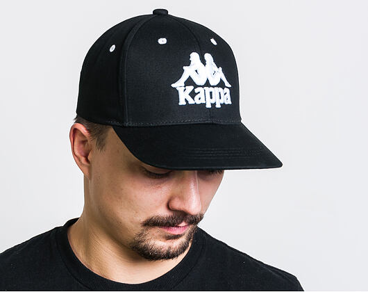 Kšiltovka Kappa Authentic Bzadem Black/White Snapback