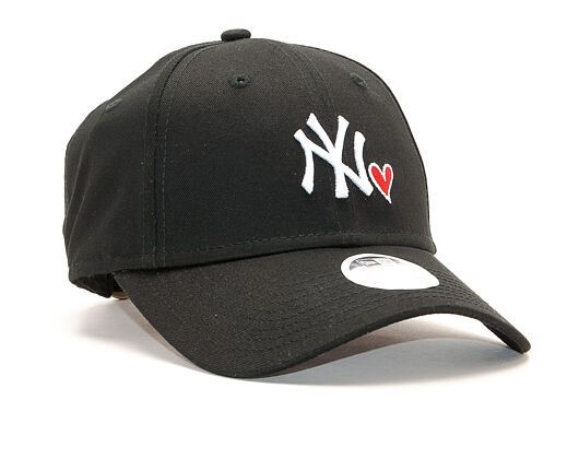 Dámská Kšiltovka New Era 9FORTY New York Yankees Heart Black Strapback