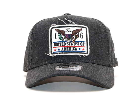 Kšiltovka New Era 9FORTY A-Frame USA Denim Black Snapback
