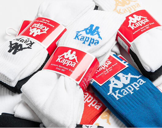 Ponožky Kappa Authentic Aster White/Black