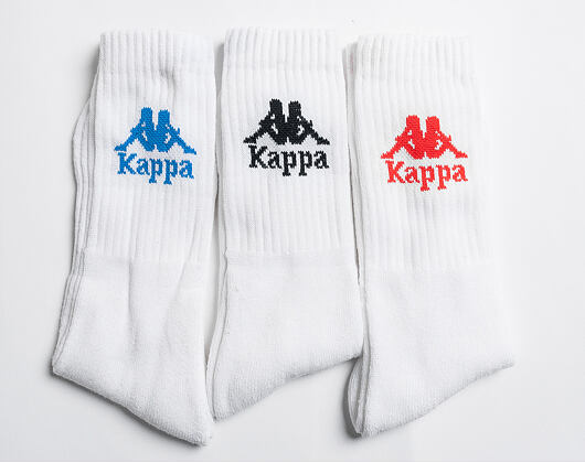 Ponožky Kappa Authentic Ailel 3 Pack White