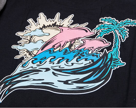 Triko Pink Dolphin Roll Tide Tee Black