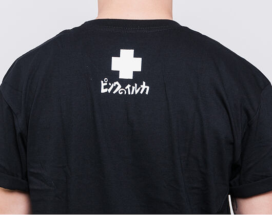 Triko Pink Dolphin Club Crest Tee Black