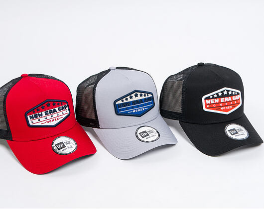 Kšiltovka New Era 9FORTY A-Frame Trucker Patch Orange/Black/White Snapback