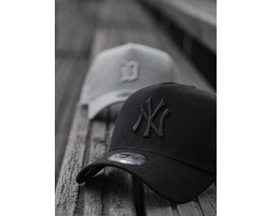 Kšiltovka New Era 9FORTY A-Frame Trucker Detroit Tigers Essential Jersey Gray/Gray Snapback