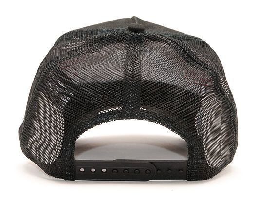 Kšiltovka New Era 9FORTY A-Frame Trucker Motto Guzzi Piaggio Worn Black Snapback