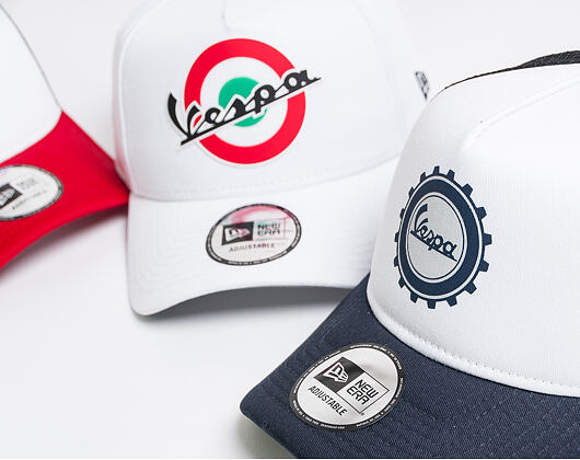 Kšiltovka New Era 9FORTY A-Frame Vespa Piaggio White Snapback