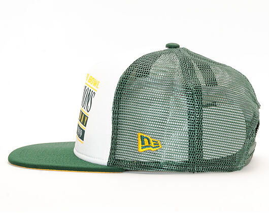 Kšiltovka 9FIFTY New Era Trucker Green Bay Packers Champions White/OTC Snapback