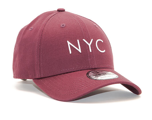 Kšiltovka New Era 9FORTY NYC Maroon/White Strapback