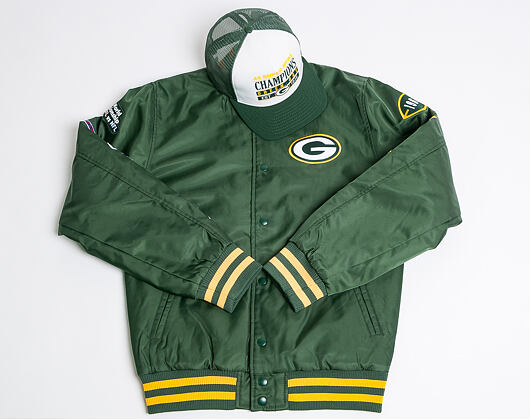 Bunda New Era Green Bay Packers Champion Bomber Green