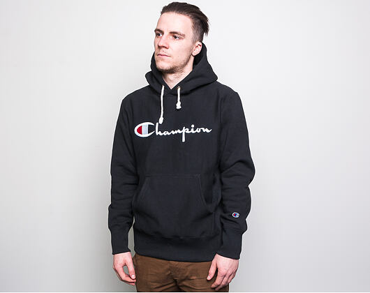 Mikina Champion Hooded Sweatshirt Classic Logo Black 212574 KK001 NBK