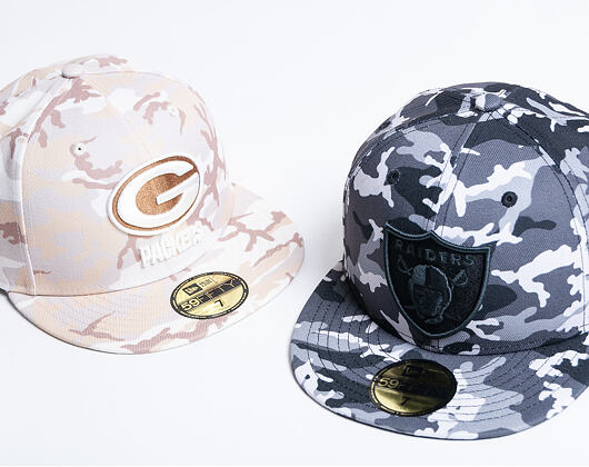 Kšiltovka New Era 59FIFTY Green Bay Packers Camo Sand