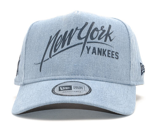 Kšiltovka New Era 9FORTY A-Frame New York Yankees Denim Sky Blue