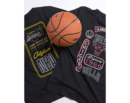Triko New Era Los Angeles Lakers Neon Lights Black