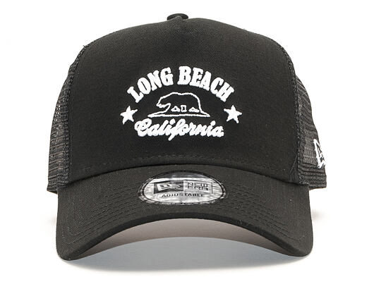 Kšiltovka New Era 9FORTY A-Frame Trucker Long Beach Black/White