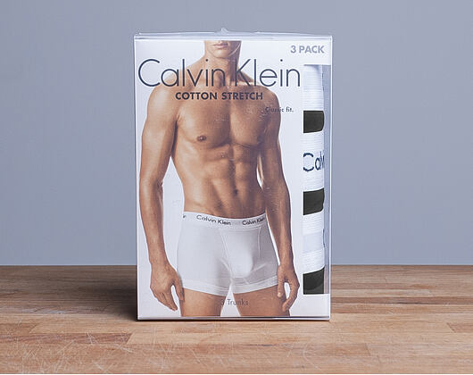 Boxerky Calvin Klein 3 Pack Trunk 001 Black