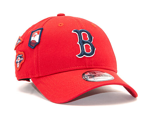 Kšiltovka New Era 9FORTY Boston Red Sox Cooperstown Patched Scarlet