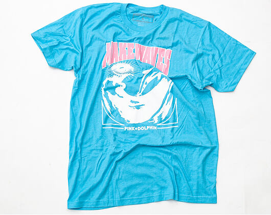 Triko Pink Dolphin Make Waves Sky Blue