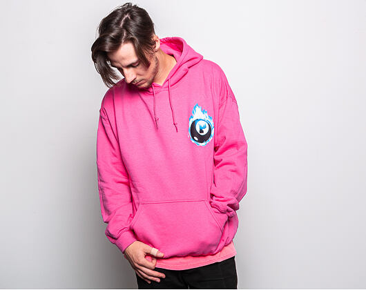 Mikina Pink Dolphin 8Ball Flame Pink