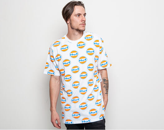 Triko HUF Ignite All Over T-Shirt - white