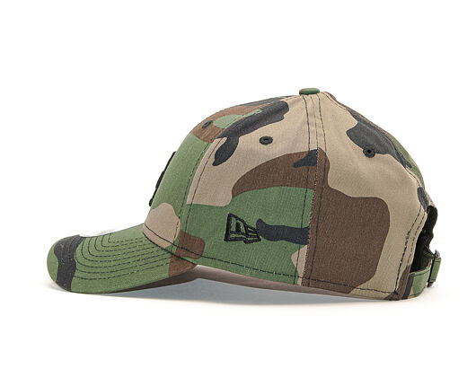 Kšiltovka New Era 9FORTY Camo Essential Los Angeles Dodgers Woodland Camo Strapback