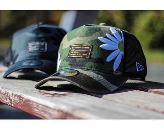 Kšiltovka New Era 9FORTY Trucker Military Flower Night Camo Snapback