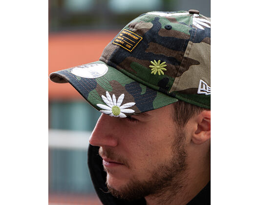 Kšiltovka New Era 9FORTY Military Flower Woodland Camo Strapback