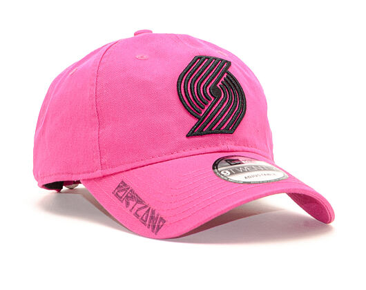 Kšiltovka New Era 9TWENTY Hard Bootleg Neon Portland Trail Blazers Beetroot Purple Strapback